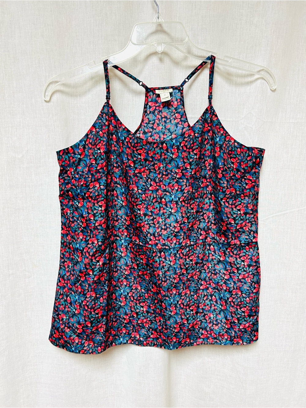 Racer Back top size 10 adjustable straps floral